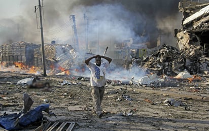 Solidarios. António Guterres reafirmó 'el apoyo y la solidaridad de Naciones Unidas con el pueblo y el gobierno de Somalia. (AP)