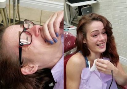 Su exnovio le rompió sus dientes y un doctor le devuelve la sonrisa