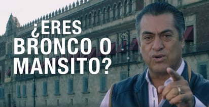 'El Bronco' inició su campaña en redes sociales. (FACEBOOK) 