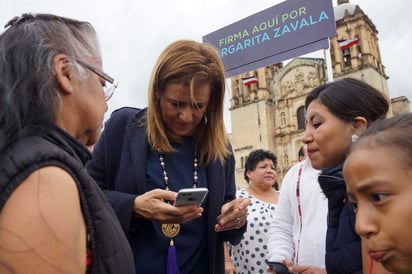 'Estoy muy contenta de estar en manos de los ciudadanos, porque este es un ejercicio que nunca se había hecho en el país', detalló en entrevista con medios de comunicación. (EL UNIVERSAL)