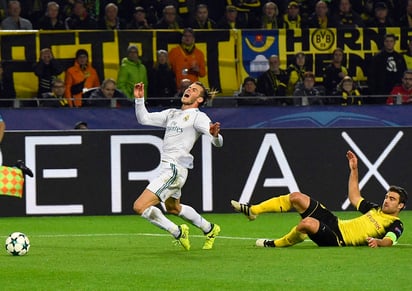 Bale se lesionó en el partido de la jornada 2 ante el Dortmund. (ARCHIVO)