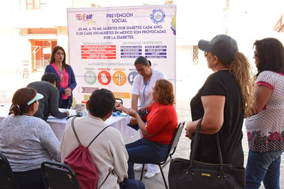 Campaña. Durante 10 días se llevará a cabo el programa para detectar diabetes entre la población, en el Paseo Independencia. (EL SIGLO DE TORREÓN)