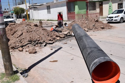 Inversión. La alcaldesa dijo que se aplicaron recursos millonarios a la construcción del colector Hamburgo. (EL SIGLO DE TORREÓN)