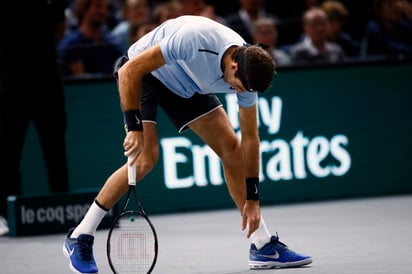 Juan Martín del Potro cayó 6-4, 6-7 (5) y 6-4 ante John Isner. (AP)