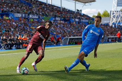 Dembélé se lesionó en septiembre pasado en el partido del Barcelona ante el Getafe. (ARCHIVO)