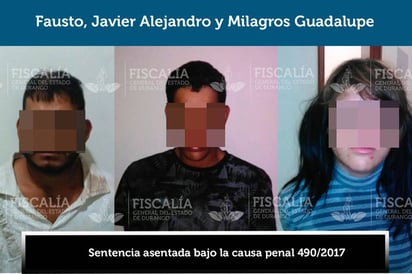 Sentenciados. Dos hombres y una mujer fueron sentenciados a 87 años de cárcel por homicidio y secuestro. (EL SIGLO DE TORREÓN)