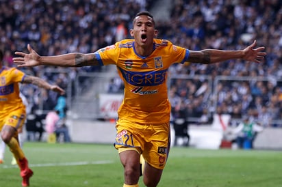 Francisco Meza anotó el segundo gol de los Tigres en tiro de esquina. (EFE)