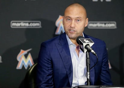 Derek Jeter tiene poco más de dos meses en su cargo con los Marlines de Miami. (AP)