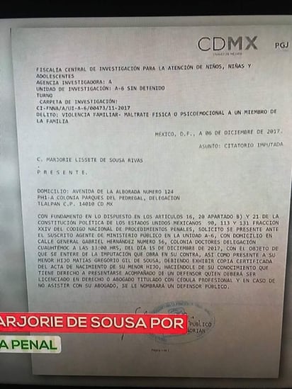 Luego de darse a conocer que Julián Gil interpuso una demanda en contra Marjorie de Sousa, el programa Ventaneando presentó el documento y reveló algunos detalles de este proceso legal. (AGENCIA MÉXICO)