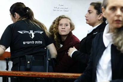 Ahed al Tamimi fue arrestada la semana pasada. (TWITTER)