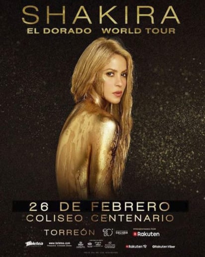 La mañana de este jueves, el Coliseo Centenario sorprendió a sus seguidores al anunciar que la colombiana se presentaría el 26 de febrero en sus instalaciones. (ESPECIAL)