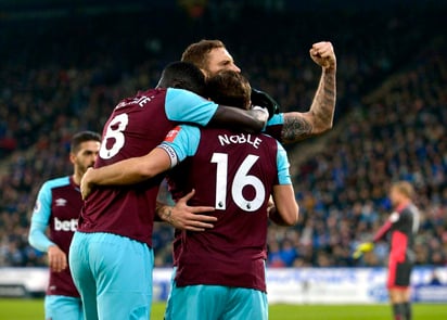 West Ham derrotó 4-1 como visitante al Huddersfield. (Cortesía West Ham)