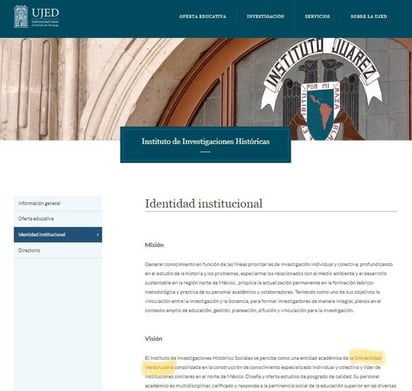 Igual. El texto hace referencia al Instituto de Investigaciones Histórico Sociales de la Universidad Veracruzana.