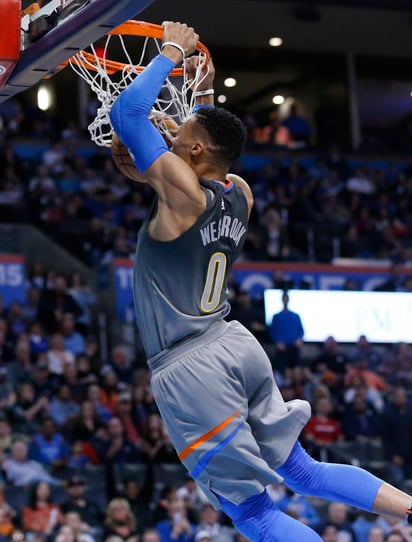 Russell Westbrook. Russell Westbrook anota 46 puntos en victoria