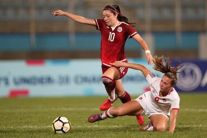 Jimena López adelantó a las mexicanas al minuto 33, pero Gabrielle Carle logró el empate de Canadá al 79 y Belén Cruz falló un penal para las “aztecas” al 89. (TWITTER)