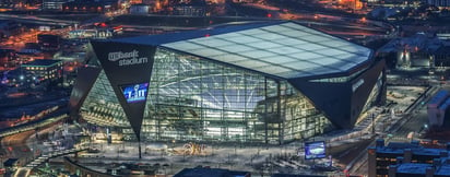 El US Bank Stadium será la sede para el Super Bowl LII de este año. (Cortesía)