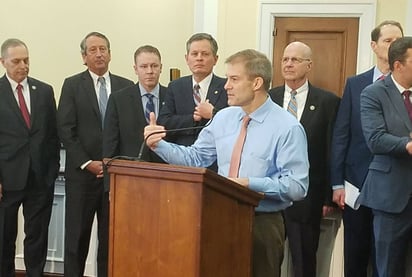 En contra. El representante de Ohio, Jim Jordan, pide reforzar la frontera en lugar del DACA. (TWITTER/@Jim_Jordan)