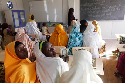 Táctica. Hace cuatro años, Boko Haram secuestró a más de 270 niñas de una escuela en la ciudad de Chibok. (AP)