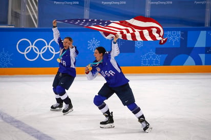 Las jugadoras de Estados Unidos fueron eufóricas en el festejo.