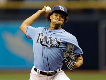 Chris Archer es el lanzador estelar en la rotación de los Rays de Tampa Bay. (Archivo)