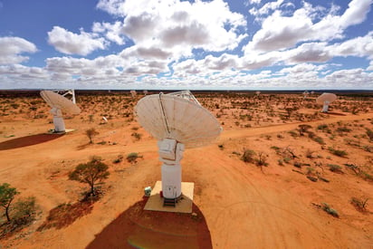 Telescopio ASKAP, en Australia. Foto: CSIRO