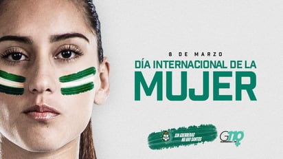 Con esta foto celebró Santos Laguna el 'Día Internacional de la Mujer'. (TWITTER)