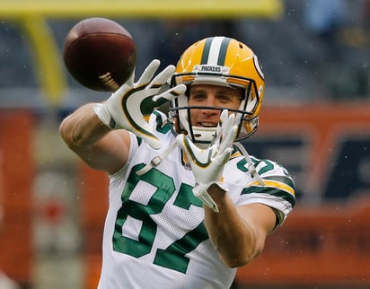 Jordy Nelson jugó sus primeras nueve temporadas con los Packers de Green Bay. (Archivo)