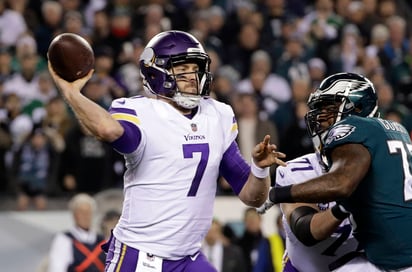 Luego de guiar a Vikings de Minnesota a la final de la Conferencia Nacional, Case Keenum llegó a un arreglo de 2 años con Broncos. (Archivo)