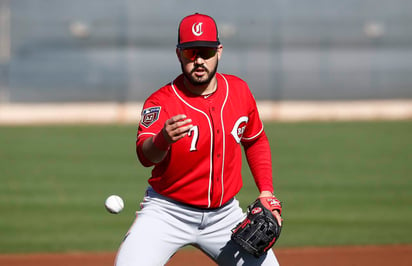 Eugenio Suárez ha jugado las últimas tres temporadas con los Rojos de Cincinnati. (AP)