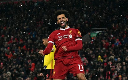 Mohamed Salah brilló con cuatro tantos y una asistencia en la goleada del Liverpool 5-0 sobre Watford. (AP)