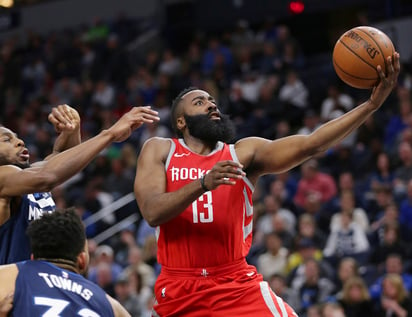 James Harden anotó 34 puntos y repartió 12 asistencias en la victoria de los Rockets 129-120 sobre Timberwolves de Minnesota. Brilla Harden en triunfo de Rockets