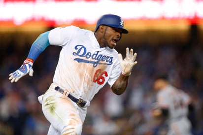 El cubano Yasiel Puig, de los Dodgers de Los Ángeles. (AP)