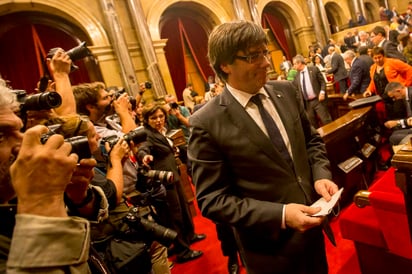 Ley. Hay condiciones para que Puigdemont delegue su voto. (EFE)