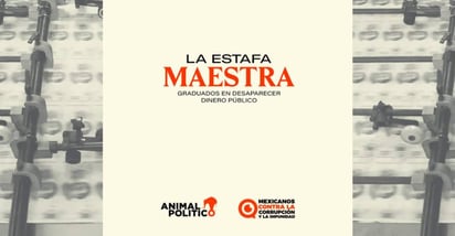 Enhorabuena. La investigación periodística realizada por el portal Animal Político recibió el Premio Ortega y Gasset. (ANIMAL POLÍTICO)