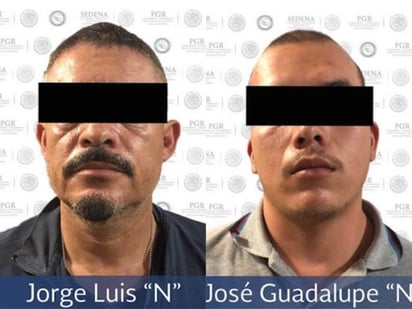 Se ubicó y capturó al 'Orejón' junto con José Guadalupe 'N', alias 'El Güero'. (ESPECIAL) 