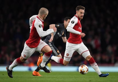 Arsenal es el equipo con mayor ventaja en los cuartos de final de la Liga Europa, derrotó 4-1 al CSKA en su casa. (EFE)