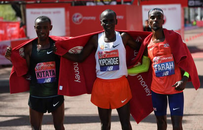 Kipchoge completó el recorrido en 2:04:27 horas, para que el campeón olímpico sume su triunfo a los de 2015 y 2016.