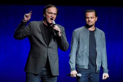 Tarantino y DiCaprio hablaron sobre el filme Once Upon a Time in Hollywood. (AP)