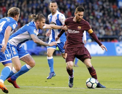 Con sus tres tantos, Lionel Messi rebasó a Mohamed Salah en la lucha por la Bota de Oro. (EFE)