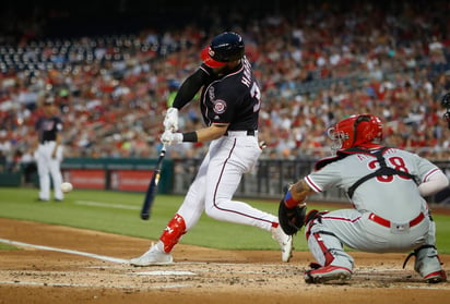 Bryce Harper llegó a 12 cuadrangulares en la temporada.