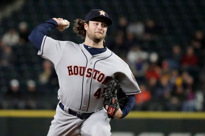 Gerrit Cole lanzó toda la ruta en la victoria de Astros. (AP)