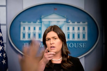 Cambio. La portavoz de la Casa Blanca, Sarah Huckabee Sanders, aseguró que se mantienen los preparativos para la cumbre.