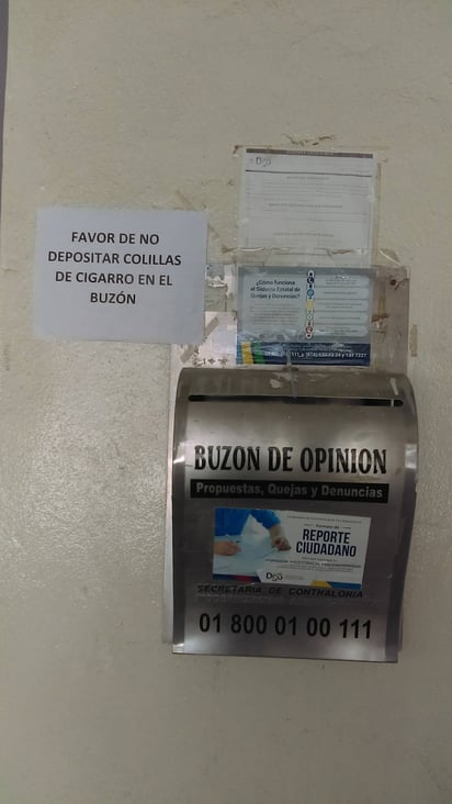 Buzón. El único medio a través del cual se han recibido denuncias en el marco del proceso electoral que está en curso. (EL SIGLO DE TORREÓN)