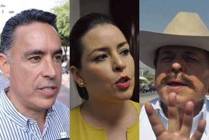 Los candidatos que debatirán son: José Guillermo Anaya Llamas por la Coalición Por México al Frente ((PAN-PRD-MC); Verónica Martínez García por la Coalición Todos por México (PRI- PVEM-NA) y Armando Guadiana por la Coalición Juntos Haremos Historia (PT-MORENA-PES). (ARCHIVO) 

