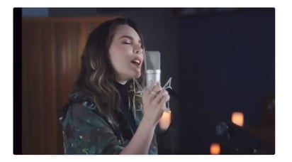 Belinda canta en el video ‘México Lindo y Querido’ y da un mensaje. (ESPECIAL)