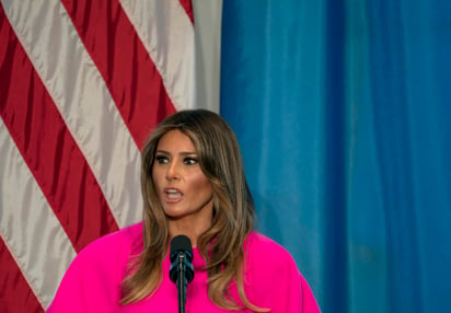 Posición.Melania Trump ‘odia’ ver familias separadas en la frontera. (AP)