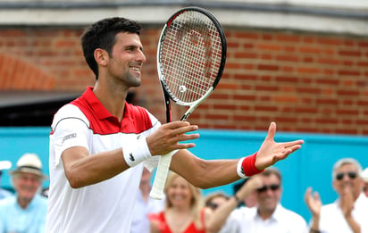 El serbio despejó cualquier duda acerca de su estado con un triunfo cómodo ante Millman, número 63 del mundo, en la pista central de Queen's.