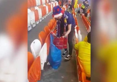 El video fue captado por un hincha colombiano. (INTERNET) 