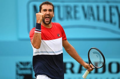 Marin Cilic celebra tras imponerse 4-6, 6-3, 6-3 a Gilles Muller. (EFE)