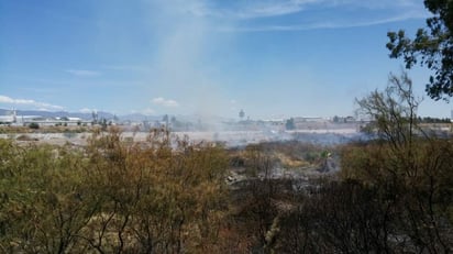 Fue en menos de 15 minutos que pudieron sofocar por completo el incendio, mismo que no dejó ninguna afectación material o lesionado. (ESPECIAL)